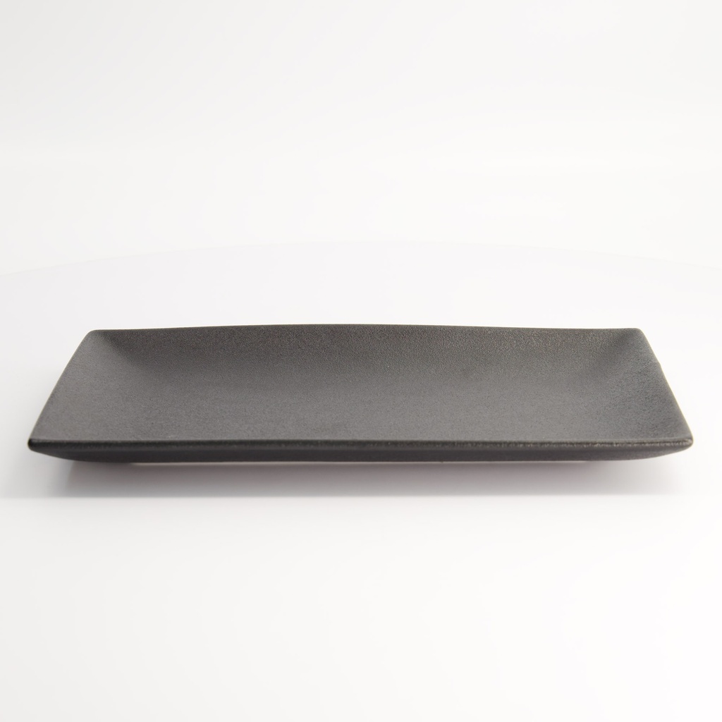 Yuzu Black Rect. Plate 27.1x16.1x2.4cm A21263Y101 4/24