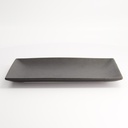 Yuzu Black Rect. Plate 27.1x16.1x2.4cm A21263Y101 4/24