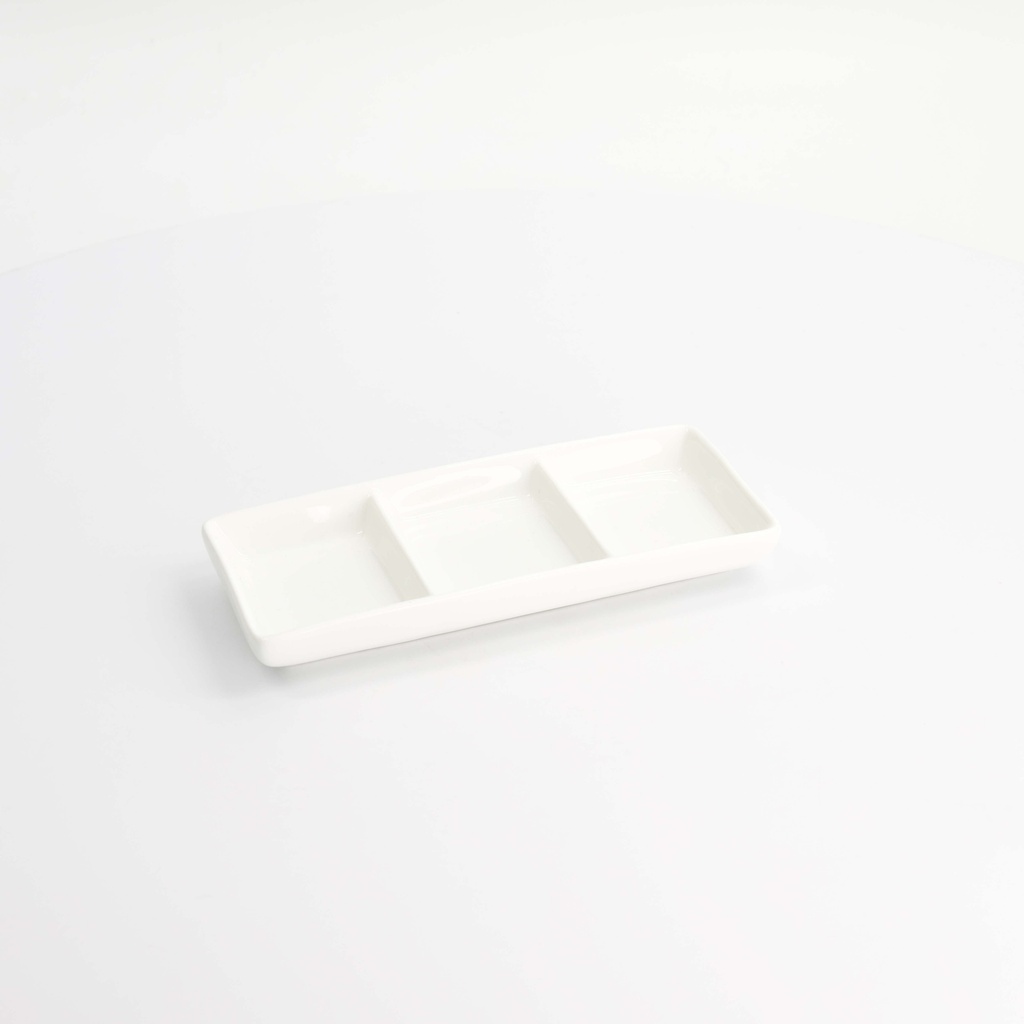 White Series Sauce Dish 3pcs 20.5x8.25cm White A0227 6/48