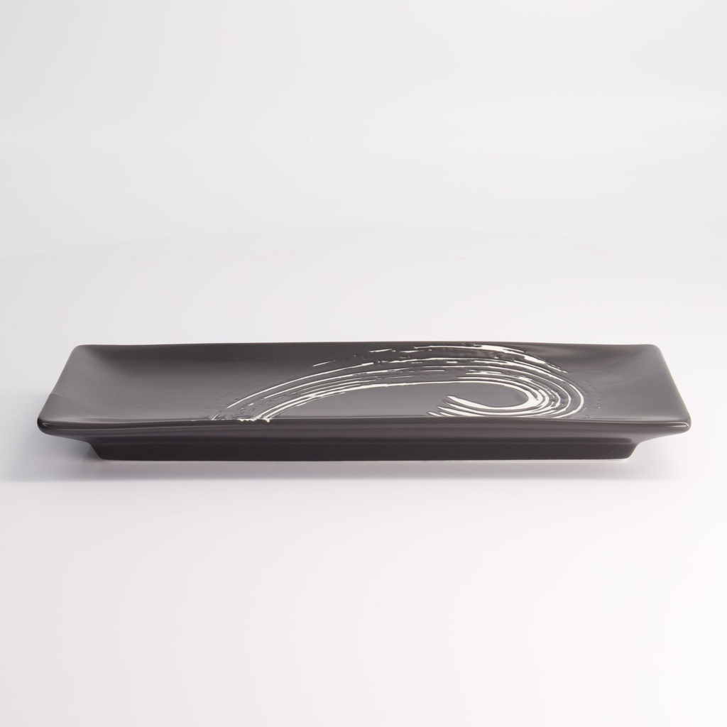 Black Maru Series Plate 26.5x10.5x2.5cm  A0399Y103T86 4/24