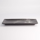 Black Maru Series Plate 26.5x10.5x2.5cm  A0399Y103T86 4/24