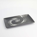 Black Maru Series Plate 27x16.5x2cm  A21263Y103T86 4/24