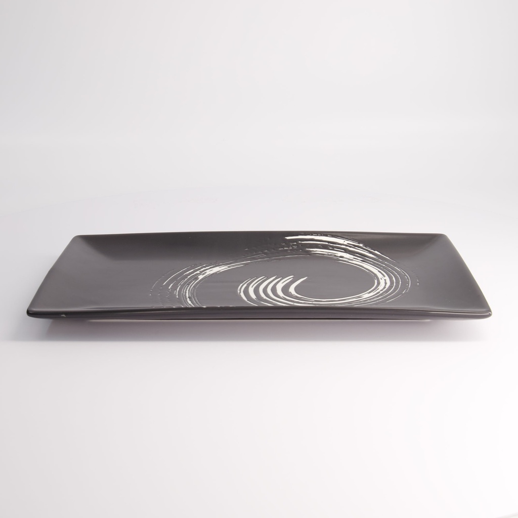 Black Maru Series Plate 34x19x2.3cm  A21527Y103T86 3/18