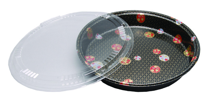 Kitchen HR Dispo. Plate 36.8x4.5cmH OK-5 Sakura 10/100