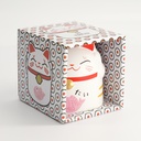 Kawaii Lucky Cat Mug Pink Giftset 8.7x10.2cm 350ml DL18/RC 1/36