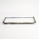 Tajimi Blue/White Plate 26x13x2cm E485-46 6/36