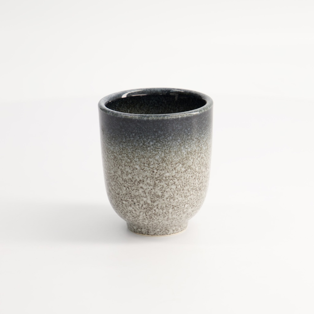 Tajimi Blue/Grey Cup 200ml 7x8.5cm E466-44 6/72