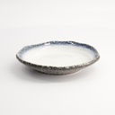 Tajimi Blue/White Plate 18x3cm E485-22 8/48