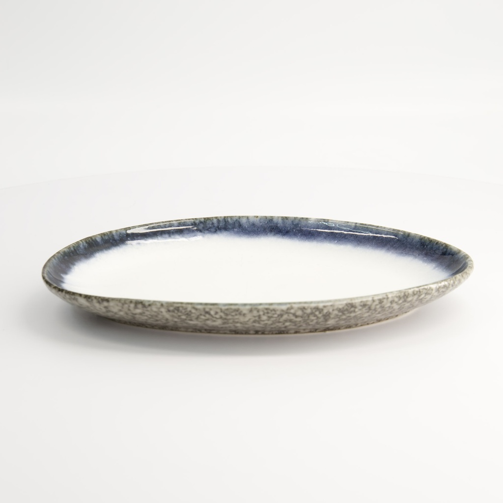 Tajimi Blue/White Plate 26.7x19x3cm E485-P-08112 2/16