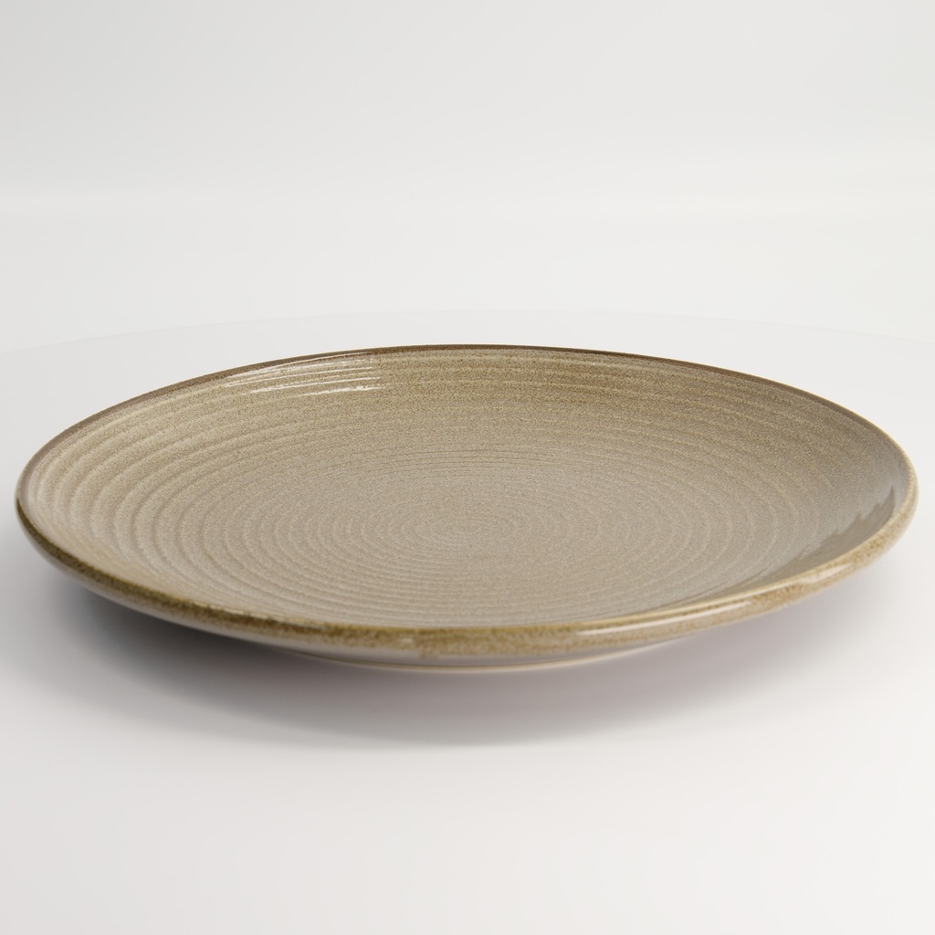 Waga Shallow Plate Grey 29x3.4cmh 17606 2/12