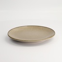 Waga Plate Grey 22x2.3cmh 17607 6/36