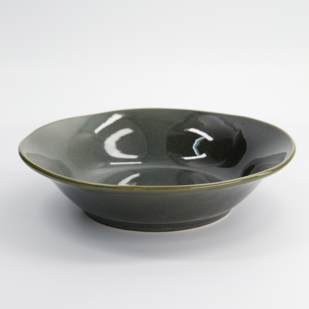 Waga Deep Bowl Green 25x6.6cmh 17609 2/12