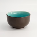 Glassy Turquoise Bowl 13x7.2cm 570ml HL15853M/BL 6/36