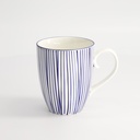 Nippon Blue Mug 8.5x10.2cm 340ml Lines 15627 6/36
