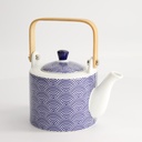 Nippon Blue Teapot 0.8lt Dot 15634 1/12
