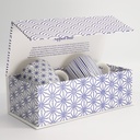 Nippon Blue Mug Set 2pcs 8.5x10.2cm 340ml Star & Lines 15650 1/12