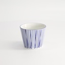Nippon Blue Cup 8.3x6.5cm 180ml Lines D 6/72