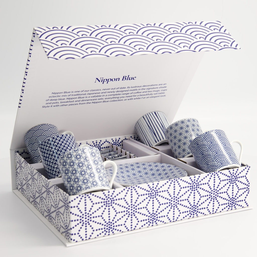 Nippon Blue Giftset Espresso 18pcs 80ml 14887 1/4