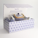 Nippon Blue Tea Giftset Dots 0.8lt w/ 4 Cups Lines-Star-Dots-Wave 1/6
