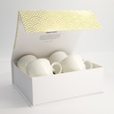 Nippon White Gold Rim Mug Giftset 4pcs 8.5x10.2cm 340ml 1/6