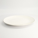 Nippon White Gold Rim Coupe Plate 30.5x3.4cm Star 1/18