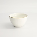 Nippon White Gold Rim Bowl 11.4x6cm 350ml Lines 6/48