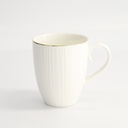 Nippon White Gold Rim Mug 8.5x10.2cm 340ml Lines 6/36