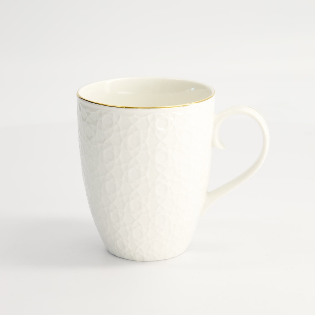 Nippon White Gold Rim Mug 8.5x10.2cm 340ml Stripe 6/36