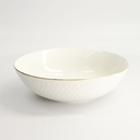 Nippon White Gold Rim Bowl 23x6.5cm 1300ml Star 3/18
