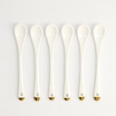 Nippon White Gold Rim Spoon Set 6pcs 12.8cm  1/24
