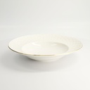 Nippon White Gold Rim Deep Plate 30cm 500ml Star 1/18