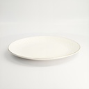 Nippon White Gold Rim Coupe Plate 28.5cm Star 3/18