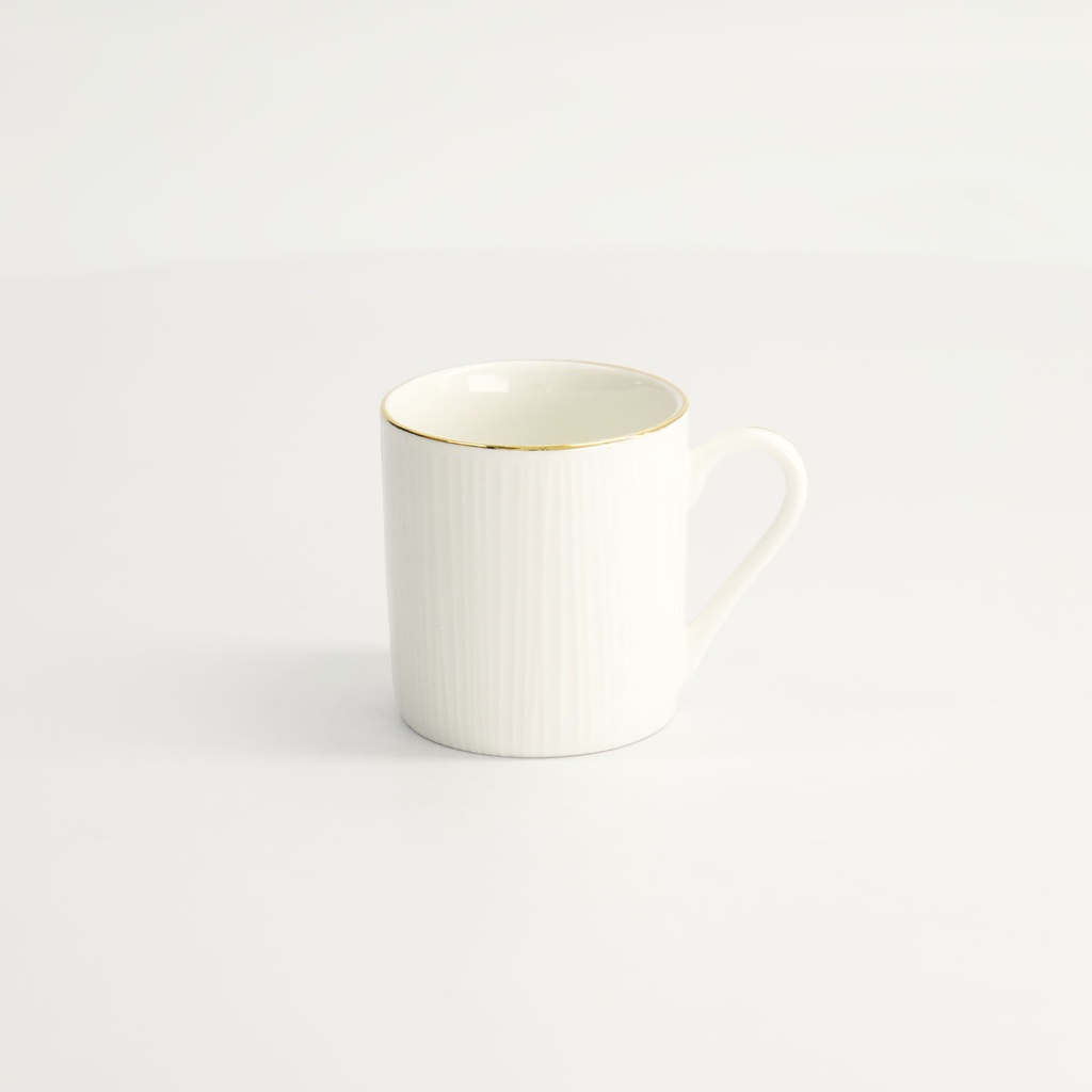 Nippon White Gold Rim Straight Cup Lines 100ml 6/60