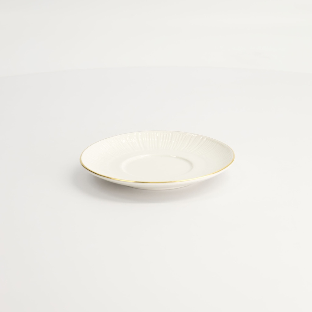 Nippon White Gold Rim Saucer For Straight Cup Lines 12cm 100ml 10/60