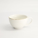 Nippon White Gold Rim Round Cup Wave 250ml 16957 6/36