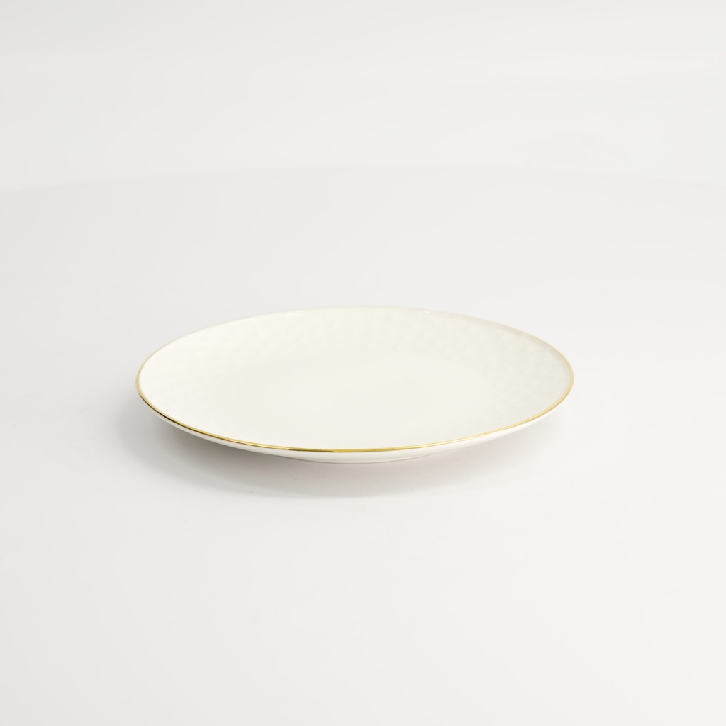 Nippon White Gold Rim Coupe Plate 15cm Star 16963 6/72