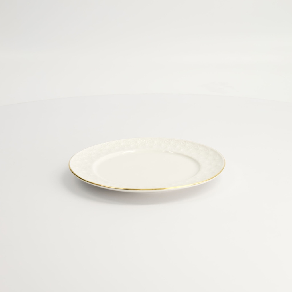 Nippon White Gold Rim Plate 16cm Star 6/72