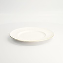Nippon White Gold Rim Plate 23cm Lines 3/36