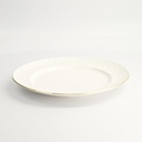 Nippon White Gold Rim Plate 27cm Star 3/24