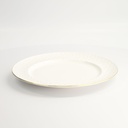 Nippon White Gold Rim Plate 27cm Stripe 3/24