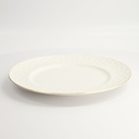 Nippon White Gold Rim Plate 29.5cm Star 1/18