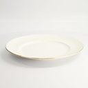 Nippon White Gold Rim Plate 29.5cm Lines 1/18
