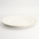 Nippon White Gold Rim Plate 29.5cm Stripe 1/18