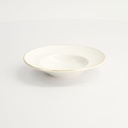 Nippon White Gold Rim Deep Plate 13cm 50ml Lines 6/48