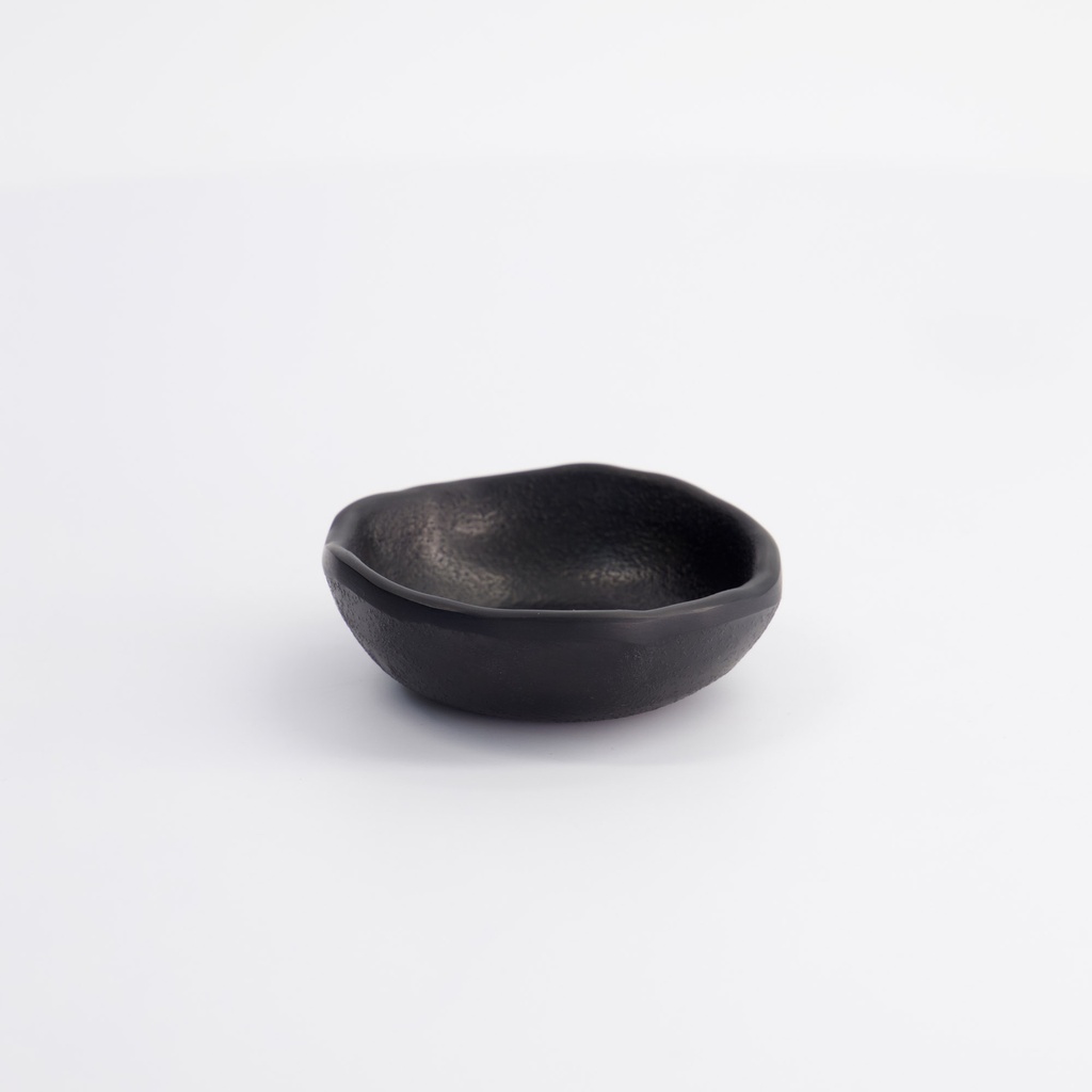 Melamine Zen Bowl 8.5x2.8cm 90ml Black F-11 12/144