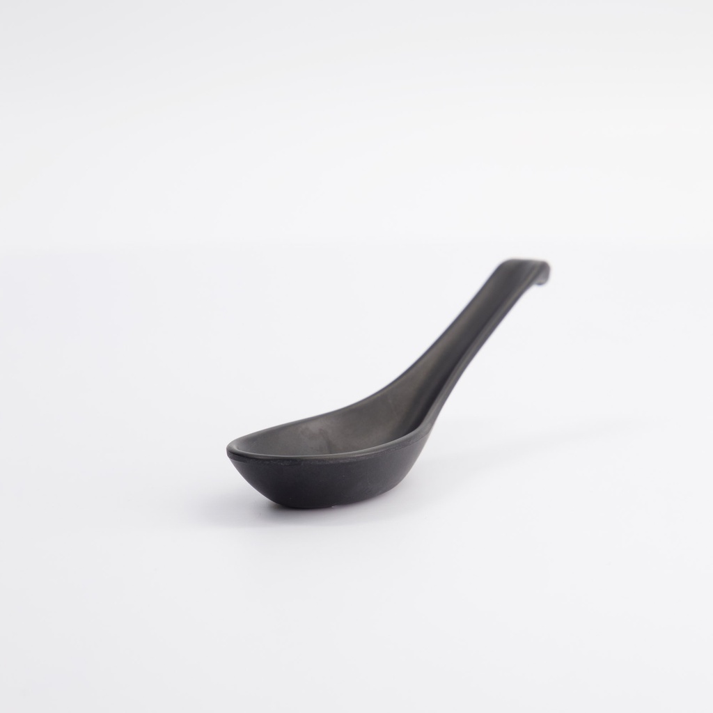 Melamine Zen Soup Spoon 14.6x3.8cm Black 8206 48/576