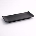 Melamine Zen Plate 22.5x9.5x3cm Black JWTR-19 12/72