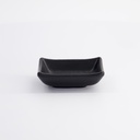 Melamine Zen Sauce Dish 9.2x6.9x3.1cm 50ml Black JWT57 24/192