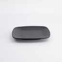 Melamine Zen Plate 14.3x14.3x1.7cm Black JW5006 12/144