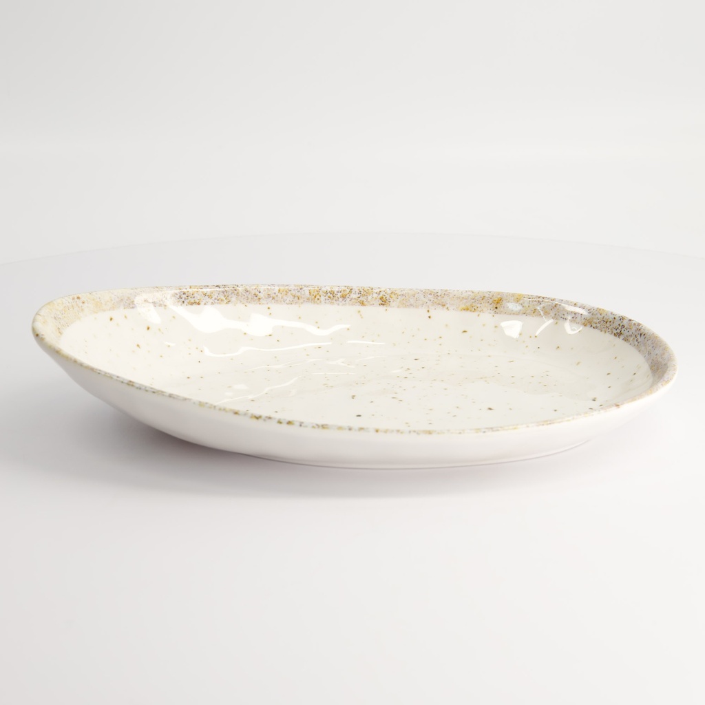 Melamine Earthware Oval Plate 28.4x19x5.1cm R45111 6/12